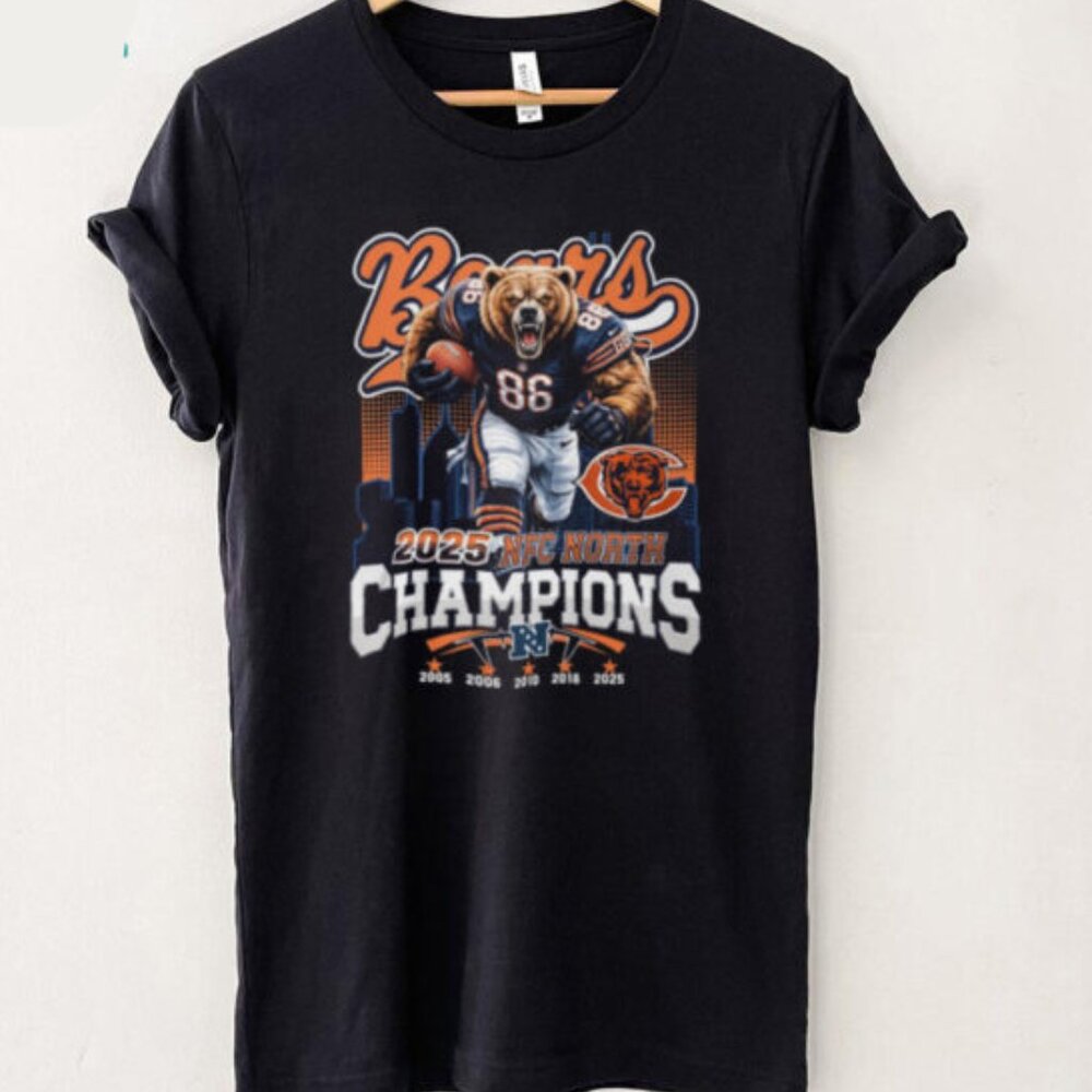 Chicago Bears 2025 NFC North Champions Conquer T Shirt 166
